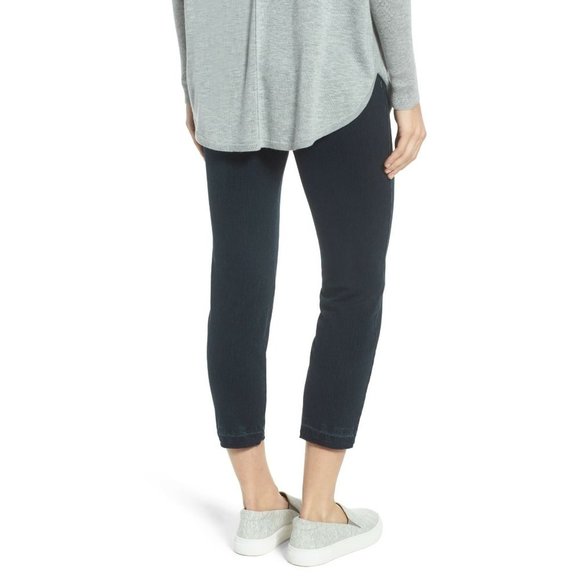 Lysse Slimming Cigarette Crop Leggings Indigo Blue Denim Style #1890 X-Small 2-4 - Picture 2 of 11